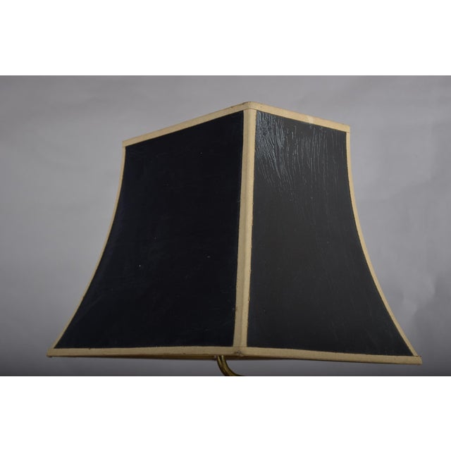 Hollywood Regency Vintage Egyptian Revival Brass Pharaoh Table Lamp, 1970s For Sale - Image 3 of 12