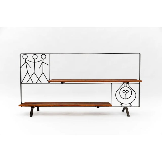 Mid-Century Modern Scandinavian String and Wood Étagère / Flower Stand, 1960s For Sale - Image 12 of 12