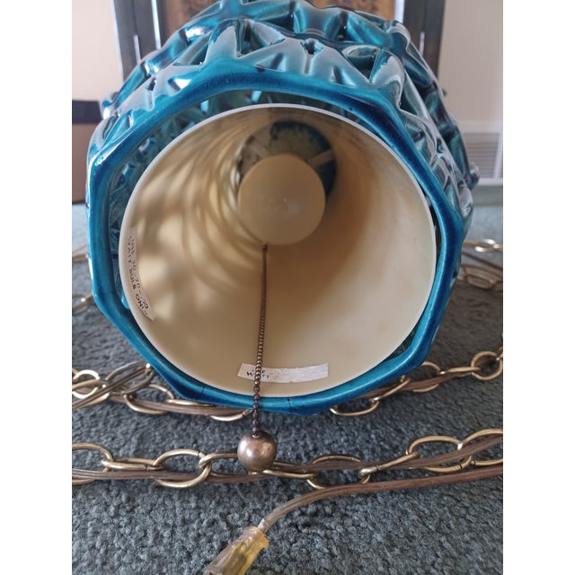 Mid Century Modern Ceramic 3Way Swag Lamp Chairish