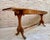 Mid 20th Century Winged Console Table in Walnut with Claw Feet in Bronze with Drawers and Wheels For Sale - Image 4 of 18