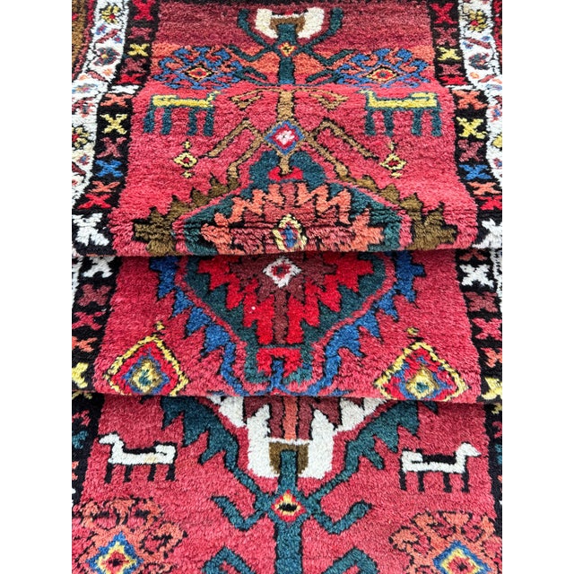 Antique Heriz Runner Rug in Wool, 1890s For Sale - Image 18 of 18