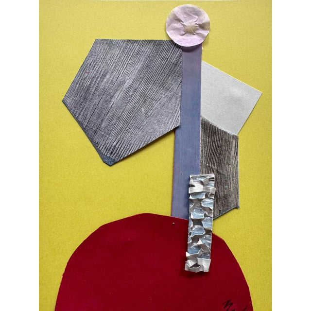 Paper "Pop Music 2" Original Mixed-Media Collage on Paper by Zac Woodiel For Sale - Image 7 of 9