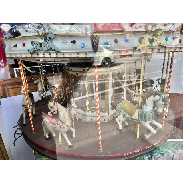 1940 Beautiful Hand Crafted Revolving Carousel With Horses and Other Animals For Sale In Philadelphia - Image 6 of 10