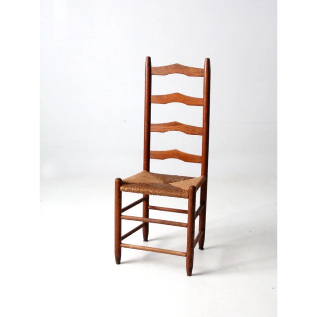 Vintage Ladder Back Chair For Sale - Image 12 of 12