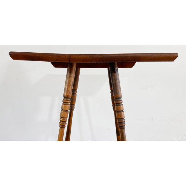 Antique Turned Wood Two Tier Table or Plant Stand For Sale In Kansas City - Image 6 of 9