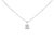 Discover the quintessence of elegance with this .925 sterling silver pendant necklace, rhodium-plated to promise an...