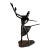 Vintage Mid-Century Modern Abstract Cast Brass Ballet Dancers Sculpture For Sale