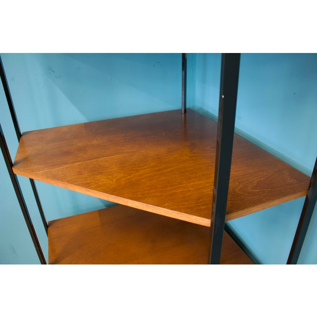 Teak Shelving Corner Unit from Avalon, 1960s For Sale - Image 6 of 9