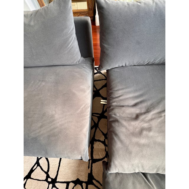 Four Hands Charcoal Fabric Sectional For Sale - Image 10 of 12
