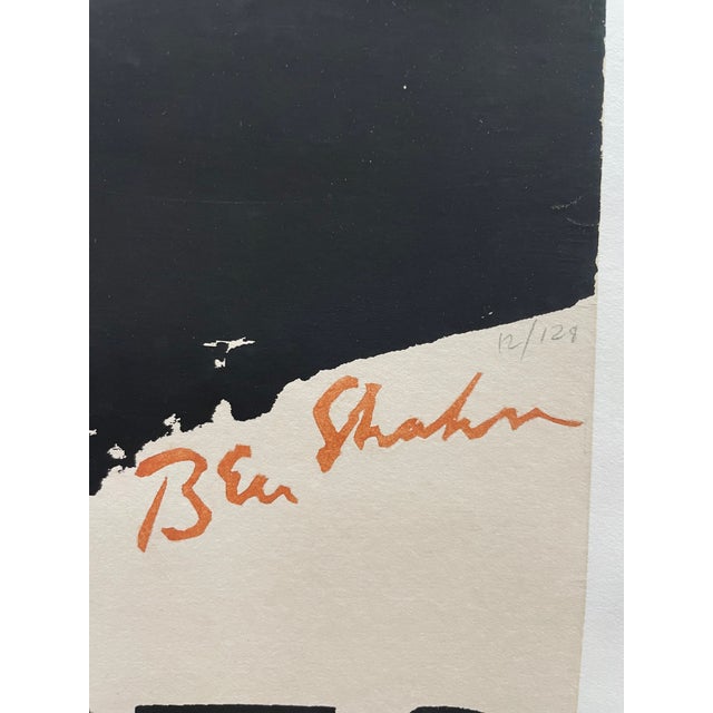 1960s Illustration Stop the H Bomb Tests, Limited Edition Serigraph by Ben Shahn, c.1962 For Sale - Image 6 of 9