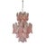 Murano Pink Swallow /Rondine Chandelier | Custom Made Two-Tier Murano Glass Chandelier For Sale