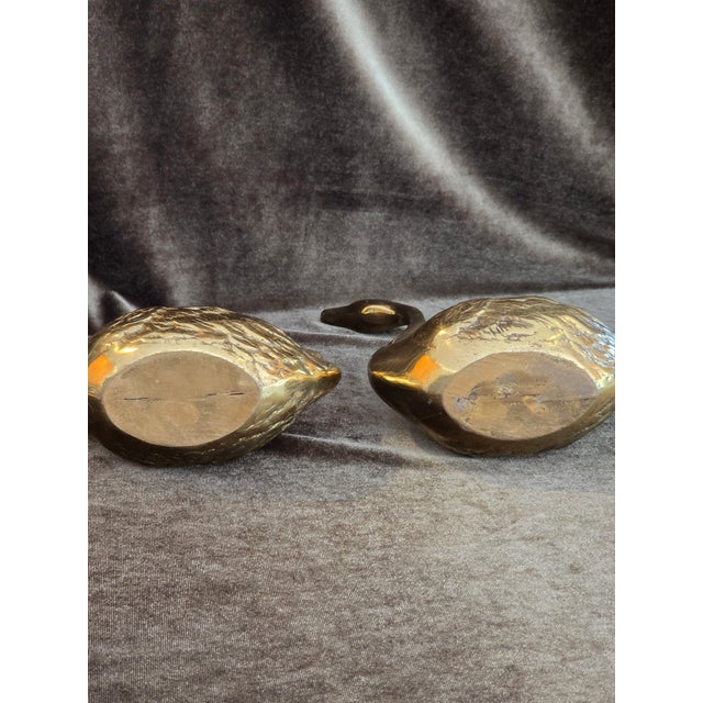 Metal Mid-Century Modern Brass Swan Figures For Sale - Image 7 of 10