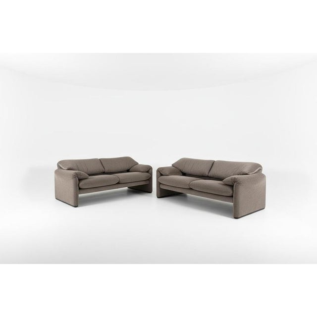 Sofa Set by Vico Magistretti for Cassina, Set of 2 For Sale - Image 10 of 10