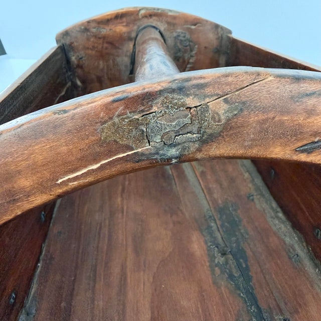 Antique Large Wooden Grain Scoop For Sale In San Antonio - Image 6 of 11