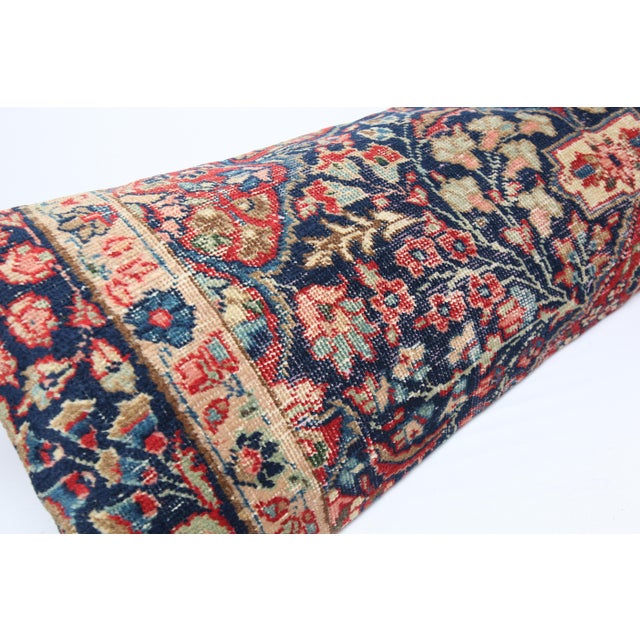 Antique Collectore Handwoven Persian Rug Pillow Cushion Cover -16'' X 47'' For Sale - Image 4 of 10