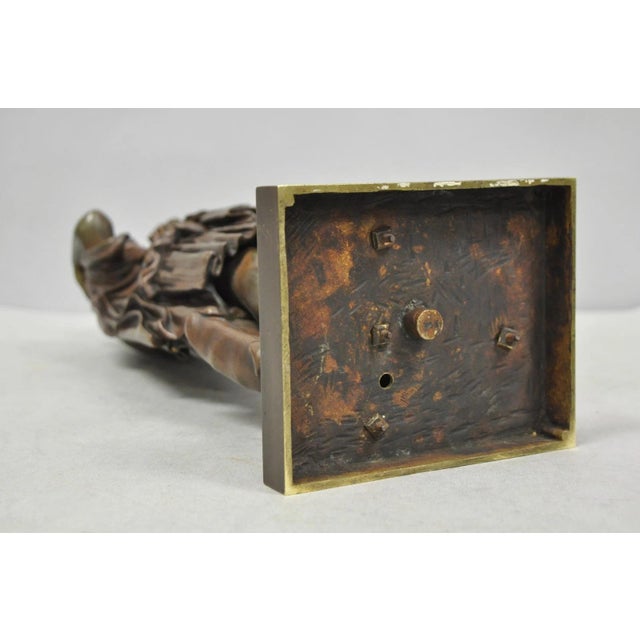 Antique 19th C. Ferdinand Barbedienne Bronze Diana Gabies Statue Sculpture For Sale - Image 16 of 17