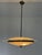 Metal Murano Glass and Brass Pendant Light in the style of Pietro Chiesa for Fontana Arte, 1950s For Sale - Image 7 of 15
