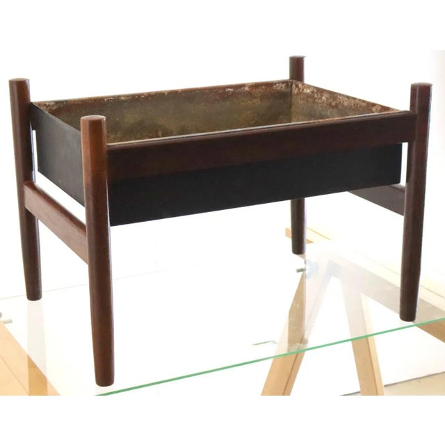 Black Vintage Planter from Rosherman For Sale - Image 8 of 9