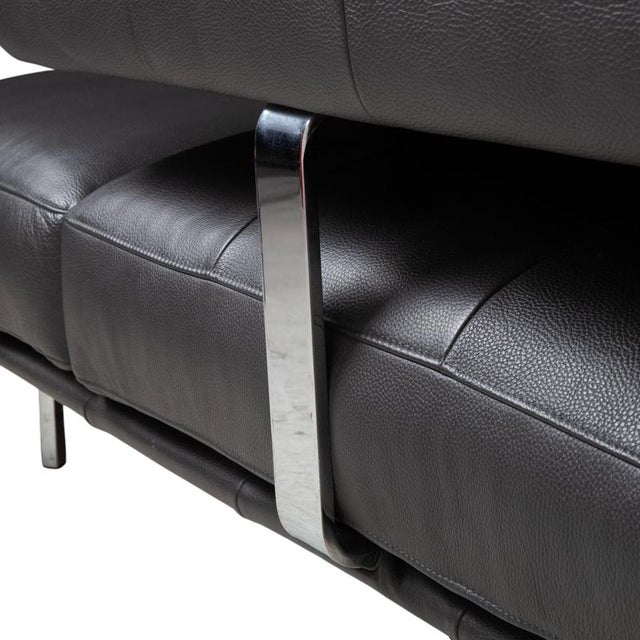 Gray Shine Leather Corner Sofa from Ewald Schillig For Sale - Image 8 of 18