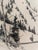1960s Mid Century Black and White Landscape Sketch Art. Signed Original. For Sale - Image 5 of 5