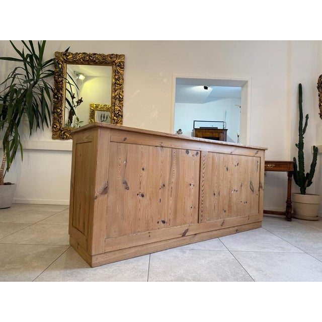 Vintage Rustic Farmhouse Bar Table For Sale - Image 11 of 18