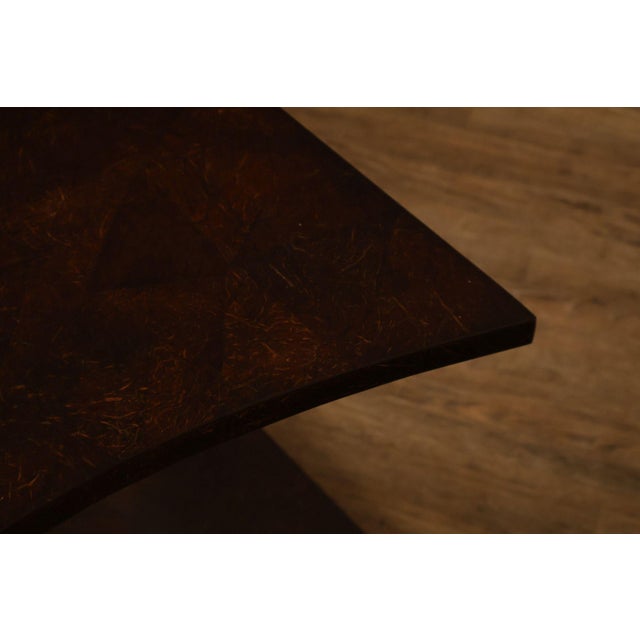 Sculptural Pair Of Coconut Shell Veneer Side Tables For Sale In Philadelphia - Image 6 of 18