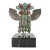 Michael Little Elk Sterling Silver Turquoise Kachina Eagle Dancer Sculpture For Sale