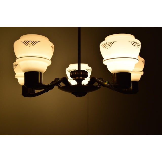 Art Deco Chandelier, Germany, 1930s For Sale - Image 14 of 16