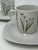 1960s Block Floral Portraits by Henry Evans Langenthal "Iris" Cups/ Saucers Set- 4 Pieces For Sale - Image 9 of 9