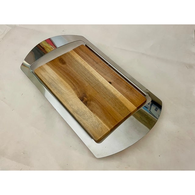 A sleek and functional contemporary classic, this genuine Nambé Mikko Bar Serving Tray is a beautiful piece of modern...