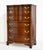 Traditional Vintage Georgian Style Mahogany Tall Chest of Drawers With Brass Bail Hardware For Sale - Image 3 of 13