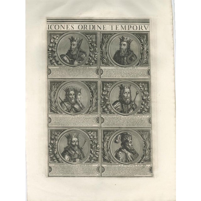 Kings of Portugal Table, 1700s, Set of 5 For Sale - Image 3 of 10