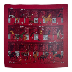 Hermès 2006 Collection Authentic Original Hermès Scarf Art Advertisement Lithograph Featuring Hermès Design