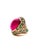 Bochic “Orient” Vintage Retro Emerald, Ruby & Sapphire Ring Set In 18K Gold & Si For Sale In New York - Image 6 of 10