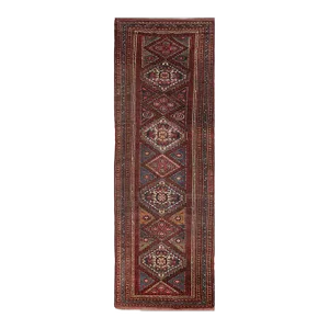 1920s Persian Kord Runner Rug 3’1″ X 10’0″