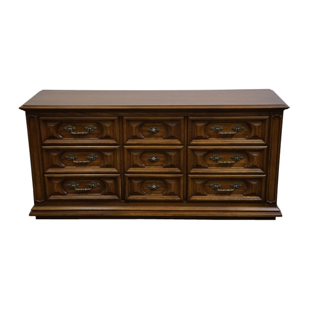 Mediterranean 1970s Thomasville Furniture Segovia Collection Spanish Mediterranean 66" Triple Dresser For Sale - Image 3 of 14