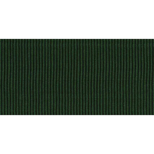 Contemporary Schumacher Wide Faille Tape in Emerald For Sale - Image 3 of 3