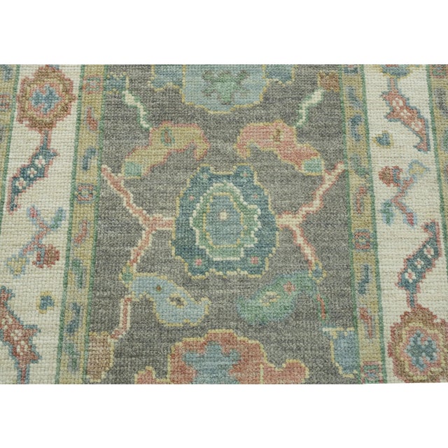 Turkish Oushak Rug 2'6" x 5'2" #17548 For Sale In Houston - Image 6 of 8
