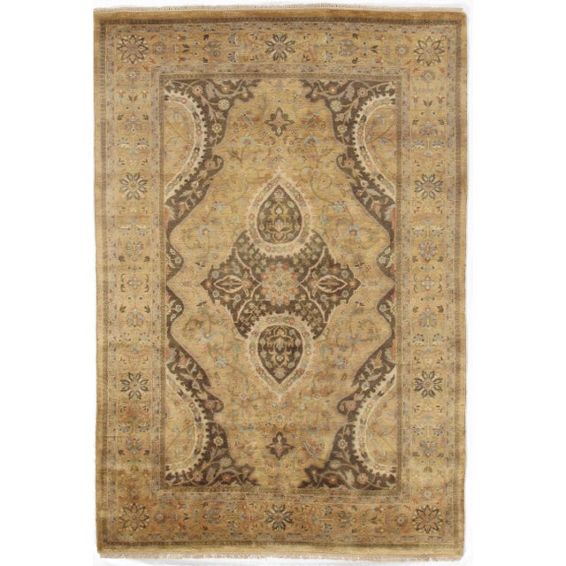 2010s Traditional Pasargad N Y Tabriz Design Hand-Knotted Rug - 5'10" X 8'8" For Sale - Image 5 of 5
