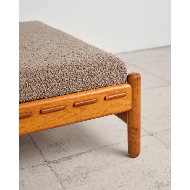 Daybed in Teak and Bouclé Upholstery, Denmark, 1960s For Sale - Image 12 of 17