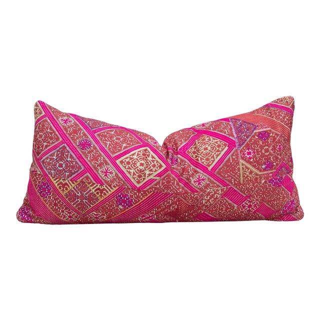 Antique Samali Sindh Silk Pillow For Sale