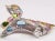 Metal 1990s Sterling Gold, Ruby, Amethyst & Emerald Gemstone D Dragon Ring Size 9 For Sale - Image 7 of 7