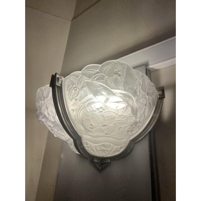 Art Deco Corner Sconces by Genet And Michon, 1930s, Set of 2 For Sale - Image 14 of 17