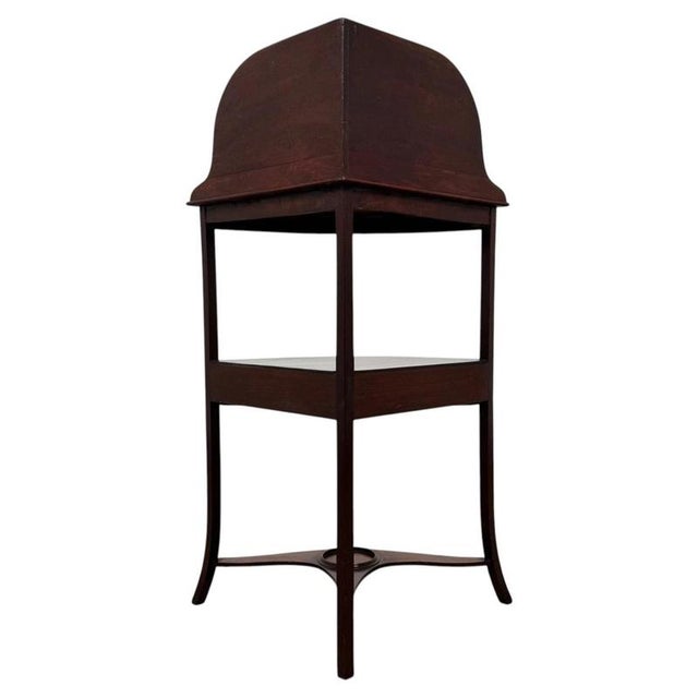 2000 - 2009 Antique 18th Century English Georgian Mahogany Corner Stand For Sale - Image 5 of 8