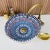 Moroccan Ceramic Hand Painted Blue Ceramic Top Sink for Bathroom For Sale - Image 6 of 7