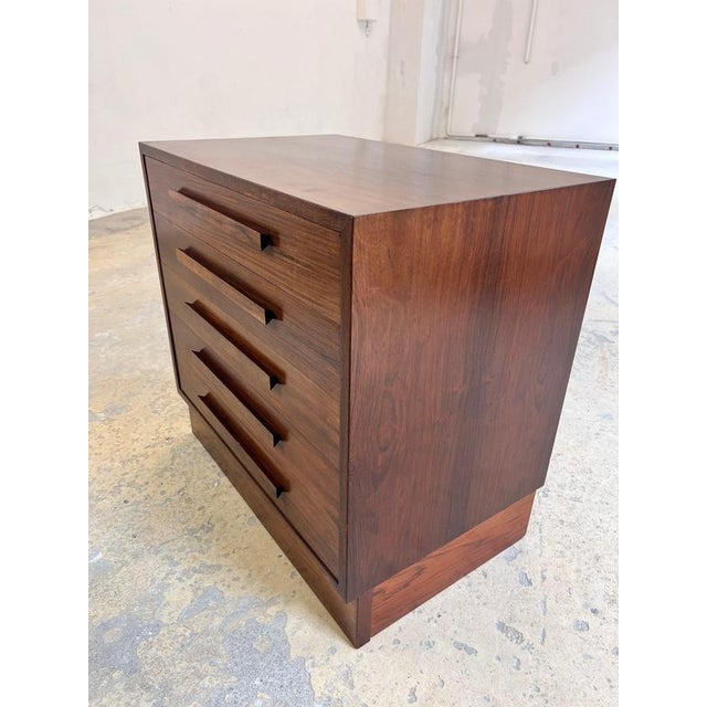 Wood Chest of Drawers in Rosewood, Denmark For Sale - Image 7 of 11