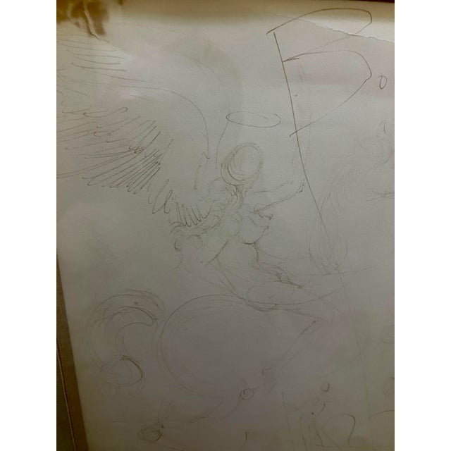 Salvador Dali Original Drawing “Bonjour” For Sale - Image 4 of 9