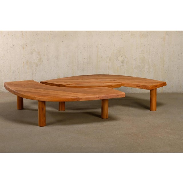 Wood T22C Table in Elm by Pierre Chapo, France, 2010s For Sale - Image 7 of 18