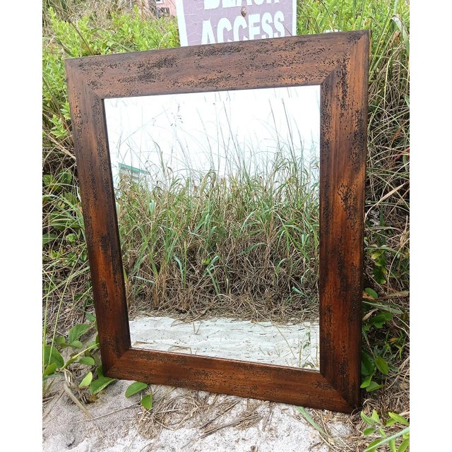 1990s Custom Made Italian Wood Frame Beveled Mirror by Roma Moulding For Sale - Image 11 of 12