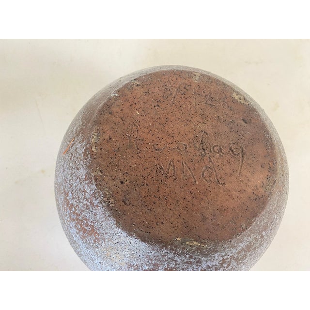 Rustic Stoneware Pottery Pot or Vase with Glaze, 20th Century For Sale - Image 3 of 10